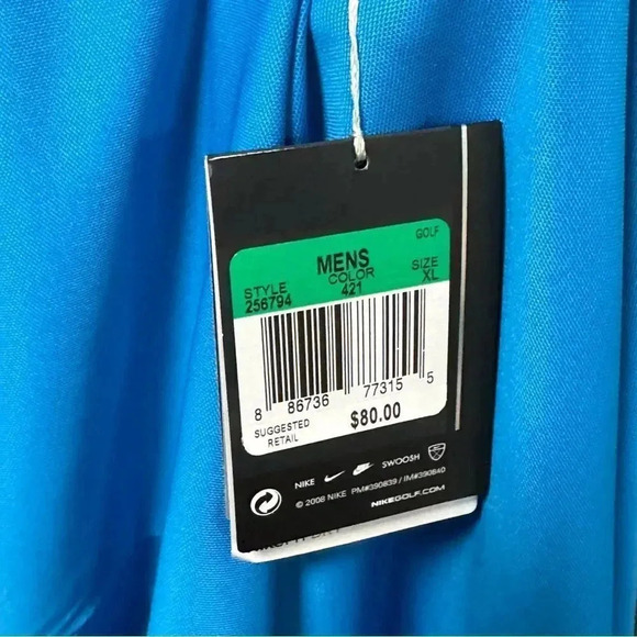 NWT NIKE FitDry Tiger Woods Platinum Fallen Oak Governor’s Cup Golf Polo Size XL - Picture 9 of 10